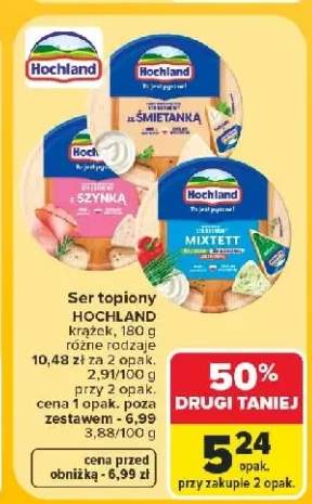 Ser topiony Hochland z szynką