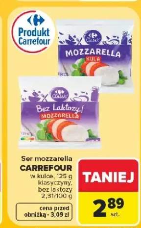 Ser mozzarella Carrefour Classic klasyczny