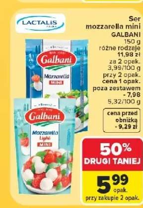 Ser mozzarella mini Galbani