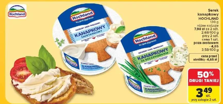 Serek kanapkowy śmietankowy Hochland