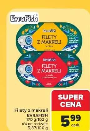 Filety z makreli w sosie pomidorowym EvraFish