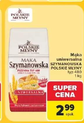 Mąka uniwersalna Szymanowska Polskie Młyny typ 480