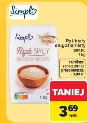 Ryż biały długoziarnisty Simply