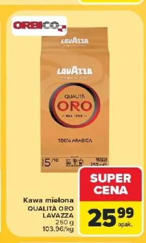 Kawa mielona Lavazza Qualità Oro