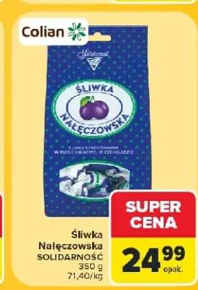 Śliwka Nałęczowska w czekoladzie Solidarność