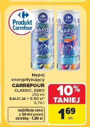 Napój energetyzujący Carrefour Classic