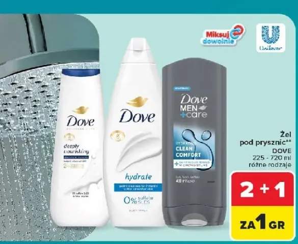 Żel pod prysznic Dove Deeply Nourishing