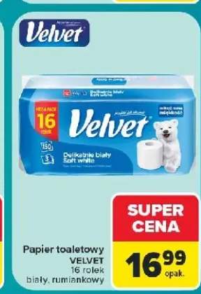 Papier toaletowy Velvet Delikatnie Biały
