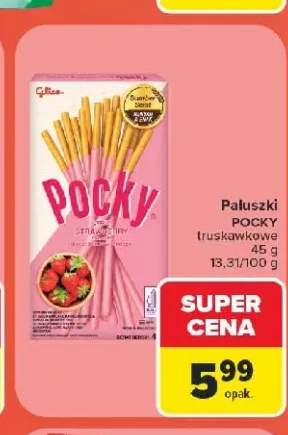 Paluszki Pocky truskawkowe