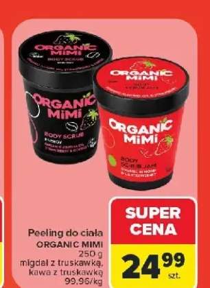 Peeling do ciała Organic Mimi migdał z truskawką