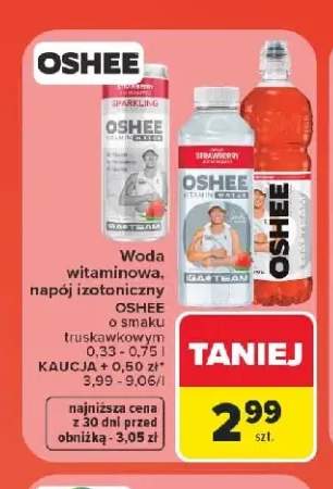 Napój izotoniczny Oshee o smaku truskawkowym
