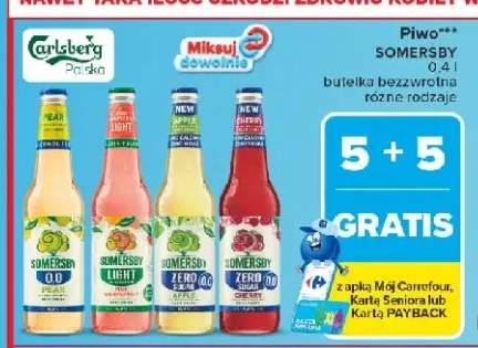 Piwo bezalkoholowe Somersby Zero 0,0 Sugar Apple