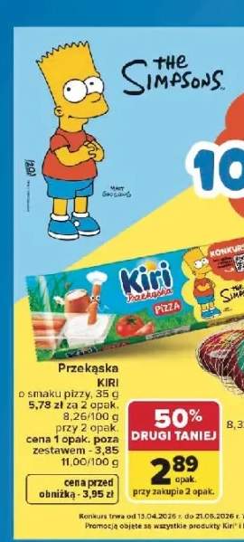 Przekąska Kiri o smaku pizzy