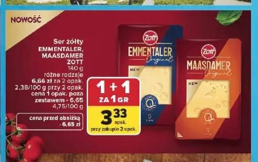 Ser żółty Maasdamer Zott