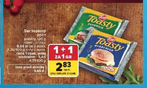 Ser topiony Toasty Sandwich Zott
