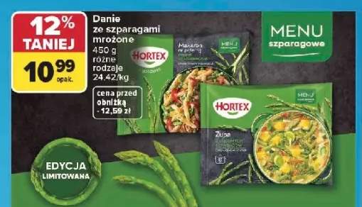 Danie ze szparagami mrożone Hortex Zupa z zielonych szparagów
