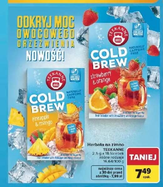 Herbata na zimno Teekanne Cold Brew 18-pak