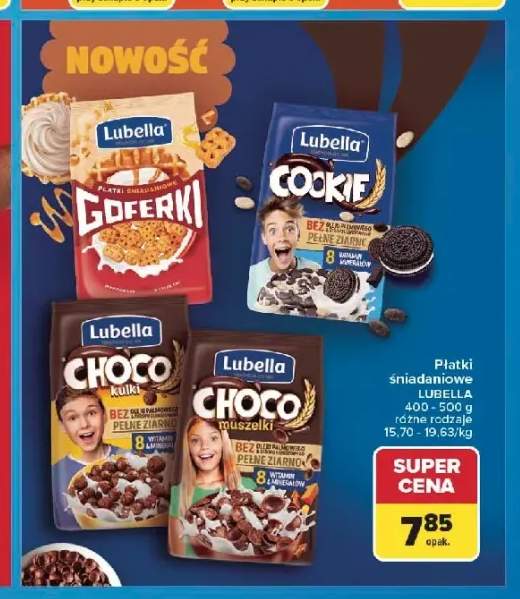 Płatki śniadaniowe Lubella Choco Muszelki