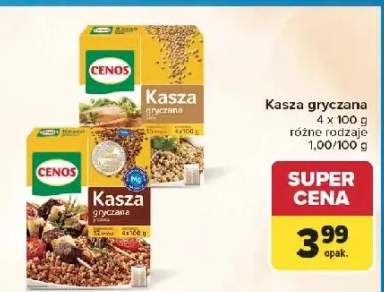 Kasza gryczana biała Cenos 4-pak 100 g