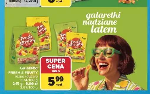 Galaretki Fresh & Fruity Kwaśne Wawel