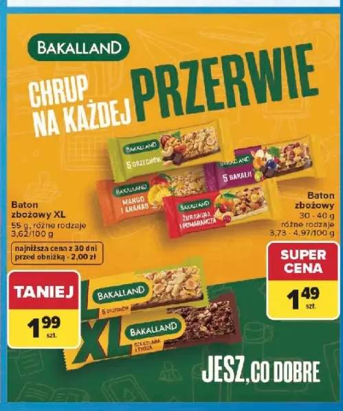 Baton zbożowy XL Bakalland