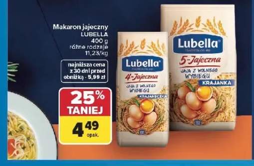 Makaron jajeczny Lubella 5-Jajeczna Krajanka