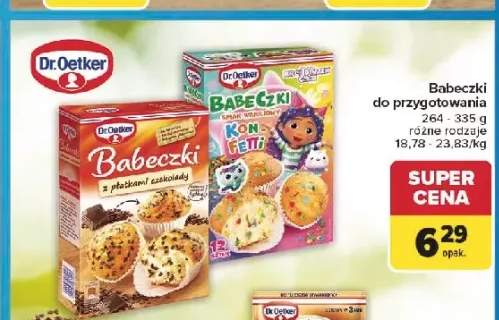 Babeczki do przygotowania Dr. Oetker