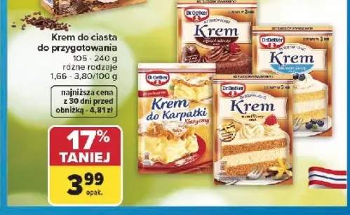 Krem do ciasta do przygotowania Dr. Oetker