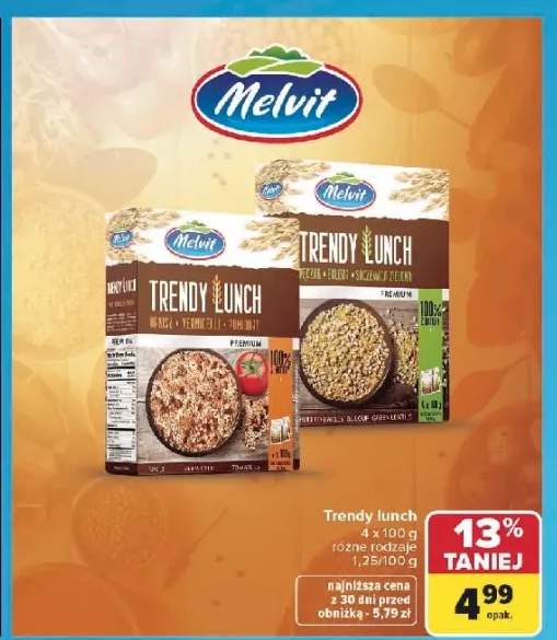 Trendy Lunch Melvit Orkisz Vermicelli Pomidory 4-pak