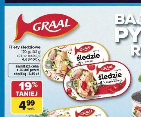 Filety śledziowe Graal w oleju