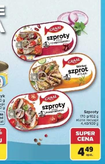Szproty w sosie po meksykańsku Graal