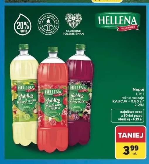 Napój Hellena Jabłko Truskawka i Malina
