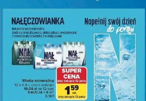 Woda mineralna Nałęczowianka mocniejszy gaz