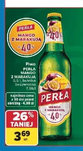 Piwo Perła Mango z Marakują