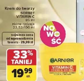 Krem do twarzy Sorbet Garnier Vitamin C