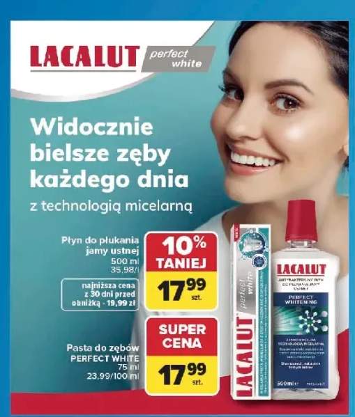 Płyn do płukania jamy ustnej Lacalut Perfect White