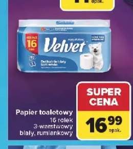 Papier toaletowy Velvet 16-pak 3-warstwowy