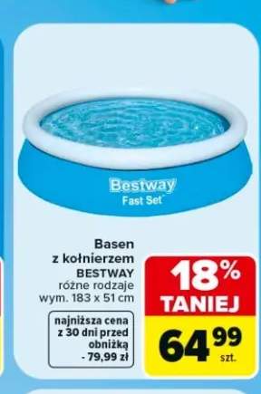 Basen z kołnierzem Bestway Fast Set