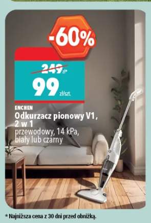 Odkurzacz pionowy V1 Enchen 2 w 1 przewodowy 14 kPa czarny