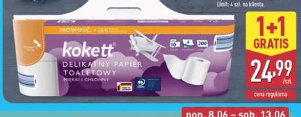 Papier toaletowy 4-warstwowy Kokett