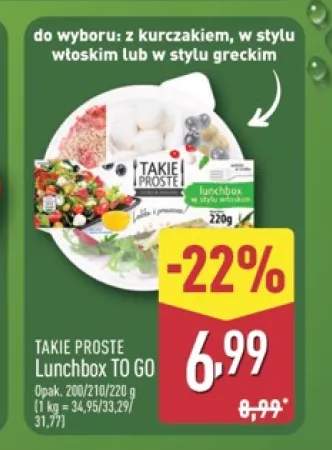 Lunchbox TO GO w stylu włoskim Takie Proste