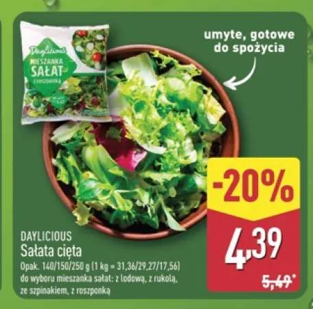 Sałata cięta Daylicious ze szpinakiem
