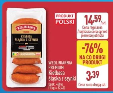 Kiełbasa śląska z szynki Wędliniarnia Premium