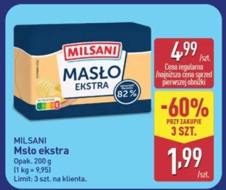 Masło ekstra Milsani