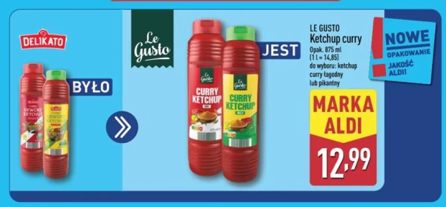 Ketchup curry łagodny Le Gusto