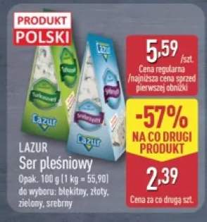 Ser pleśniowy Lazur turkusowy