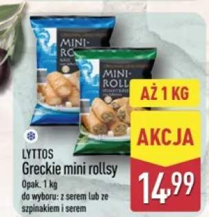 Greckie mini rollsy ze szpinakiem i serem Lyttos
