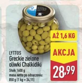 Greckie zielone oliwki Chalkidiki Lyttos