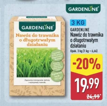 Nawóz do trawnika o długotrwałym działaniu Gardenline