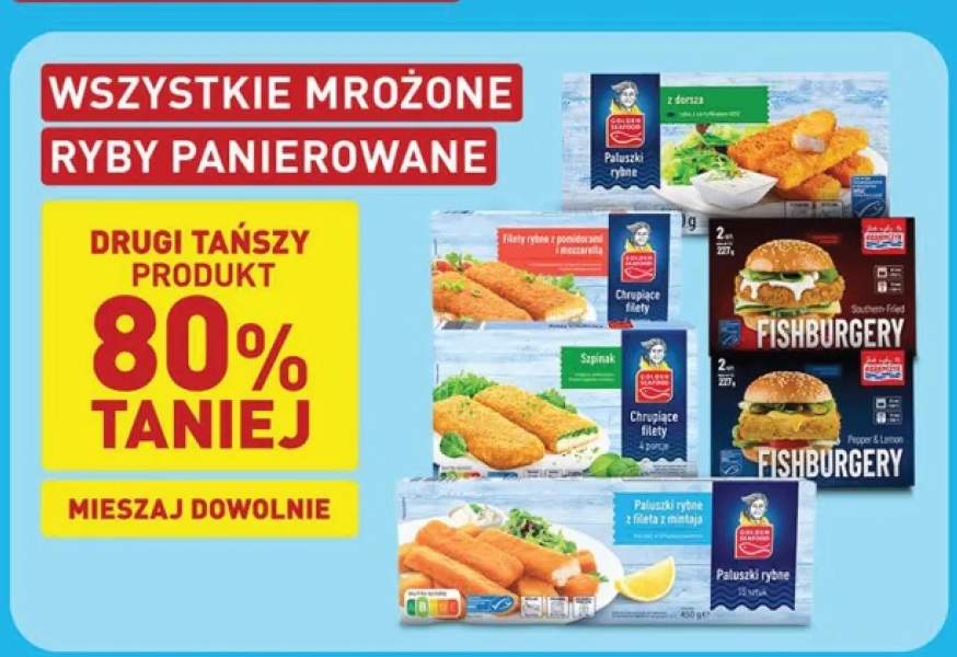 Paluszki rybne z fileta z mintaja Golden Seafood 15-pak